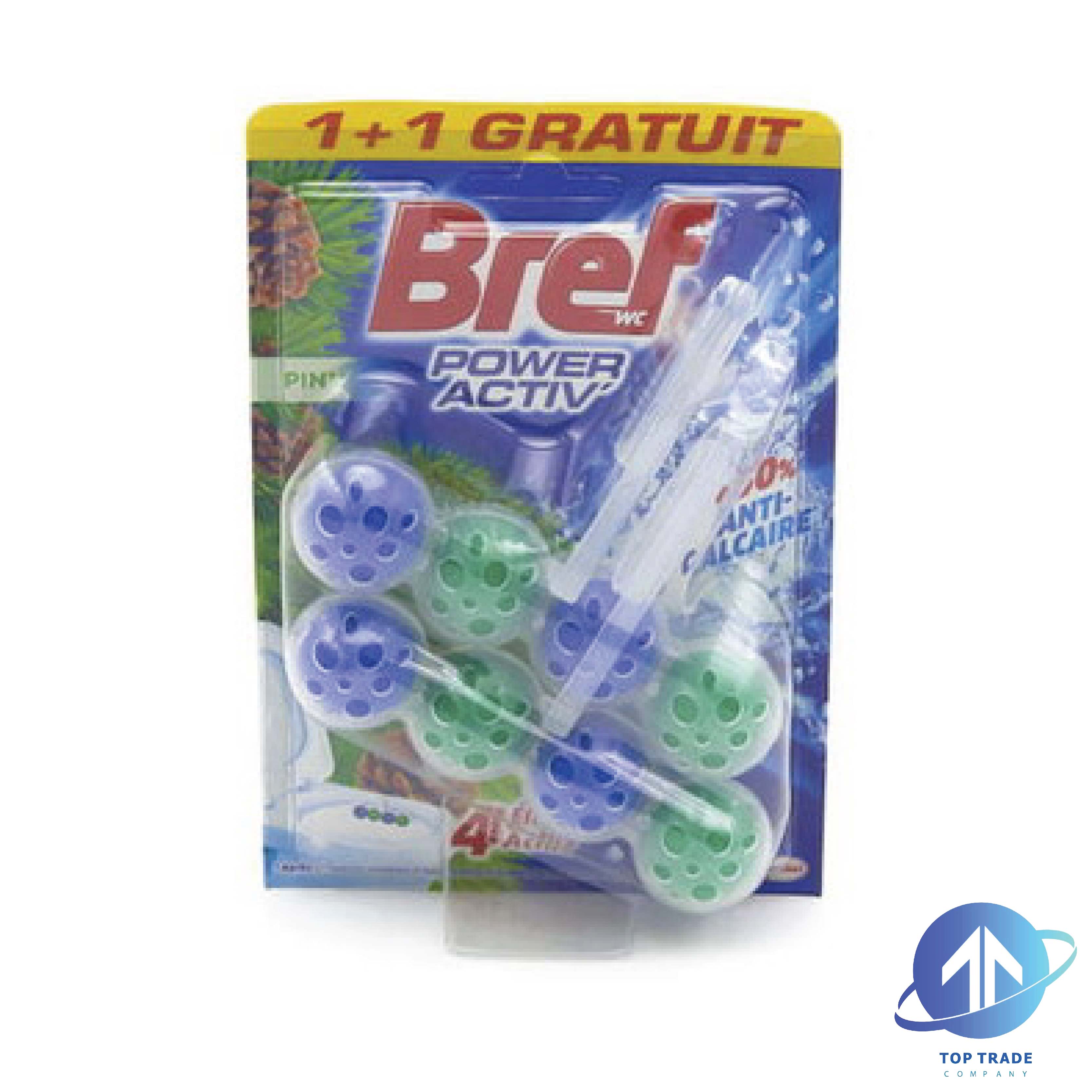 Bref Toilet block power aktiv Pine 2x50gr